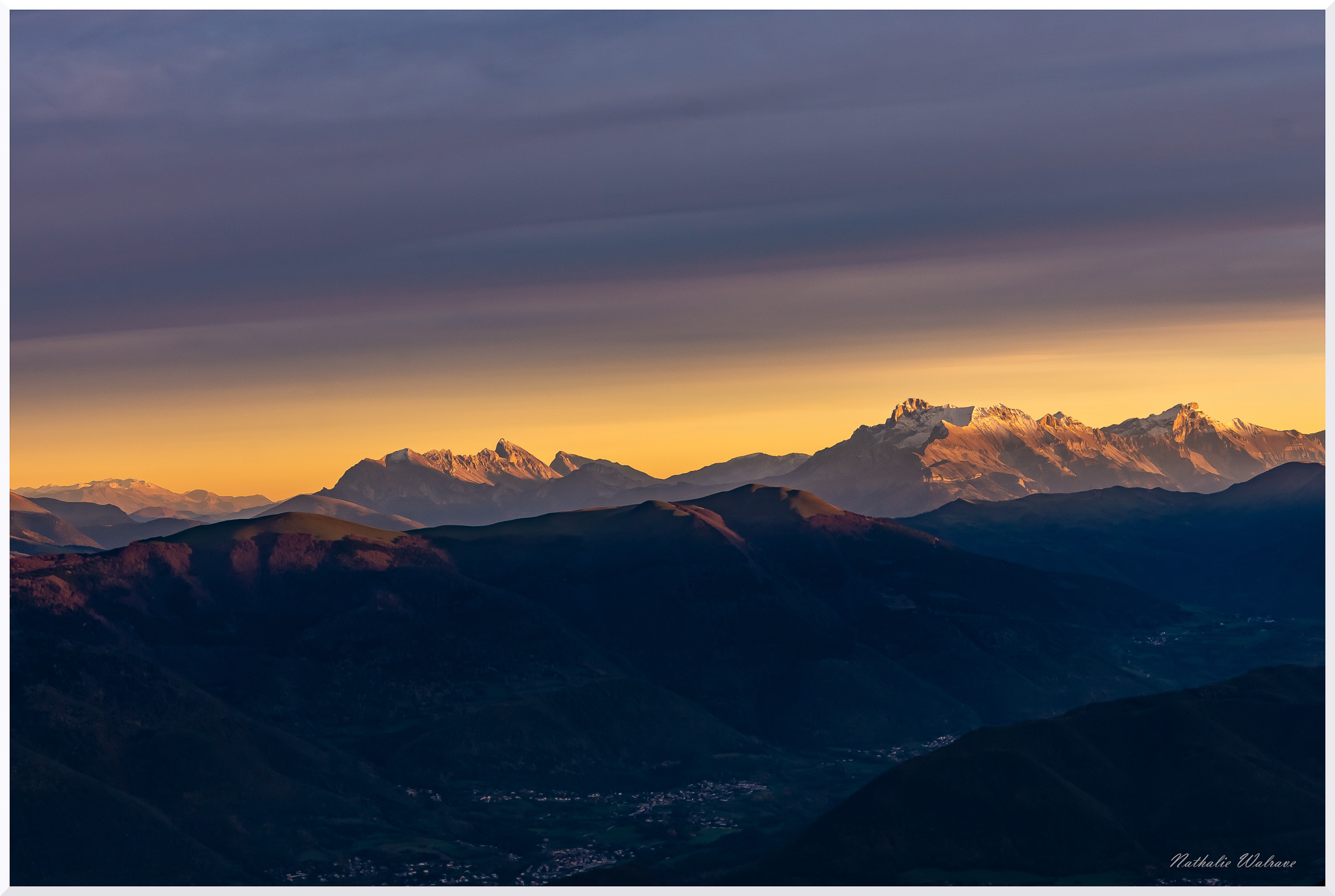 paysage de coucher de soleil